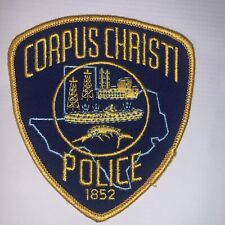 Vintage Corpus Christi Police Texas TX Shoulder Patch (State Outline) picture