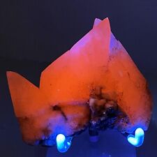 115g Natural White Dogtooth Fluorescent Calcite Mineral Specimen/Fujian picture