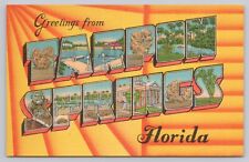 Tarpon Springs Florida, Large Letter Greetings, Vintage Postcard picture