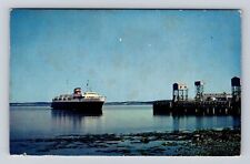 Bar Harbor ME-Maine, Yarmouth-Bar Harbor Ferry, Bluenose, Vintage Postcard picture