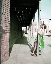 Jennifer Jones leggy pose in western town 24x36 Poster picture