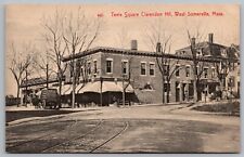 Postcard Teele Square Clarendon Hill West Somerville Mass. *A1418 picture