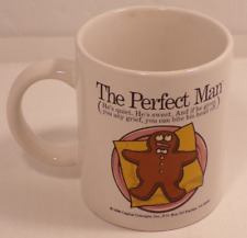 Vintage 1996 Capitol Concepts The Perfect Man Gingerbread Man Coffee Cup Mug picture