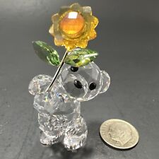 Swarovski Crystal Kris Bear A Sunflower For You 5268764 No Box Mint picture