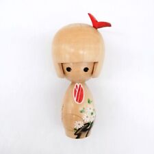 14cm Japanese Creative KOKESHI Doll Vintage by TAKAHASHI TOSHIHARU Signed KOB995 picture