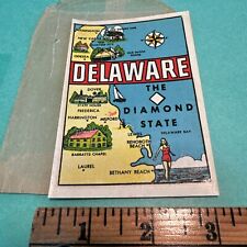 Delaware Vintage Travel Decal Goldfarb picture