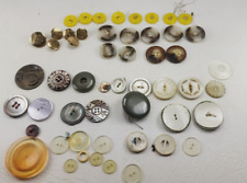 Vintage mixed buttons lot over 50 various sizes some sets picture