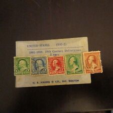 Rare Stamp Set =19th Century , 2 Ben Franklin 1¢ &  3 George Washington 2¢ Stamp picture