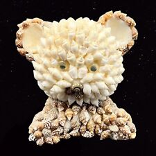 VINTAGE SEA SHELL ANIMAL BY NANCO MADE PHILIPPINES Bear Panda Figurine 3”T 3”W picture