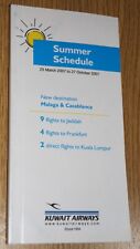 KUWAIT AIRWAYS SUMMER 2007 INTERNATIONAL EDITION TIMETABLE. 124 Pages picture