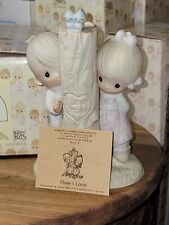 VINTAGE Precious Moments Porcelain “Thee I Love” E-3116 Jonathan and David 1979 picture