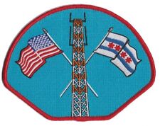 Chicago Fire Department Communications USA/Chicago Flag Patch NEW picture
