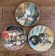 3 Vintage Victorian Cat Series 