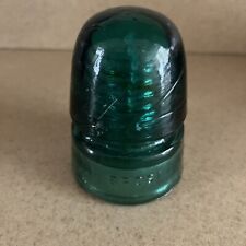 Vintage Dark Green Brookfield Glass Insulator picture
