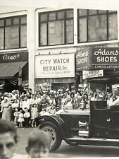 SPRINGFIELD MA MASSACHUSETTS 1950 PARADE CARS PEOPLE Gay BRADY WALGREEN ADAMS US picture