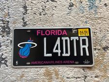 MIAMI HEAT Florida American Airlines Arena Expired 2001 License Plate 