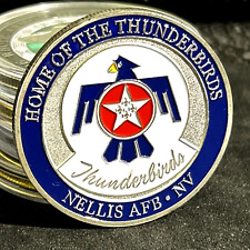 UNITED STATES AIR FORCE NELLIS AFB NV THUNDERBIRDS✈ CHALLENGE COIN USA SELLER picture