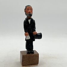Rare Robert B Beety Hand Carved Paintd Folk Art Abraham Lincoln Honest ABE 2014 picture