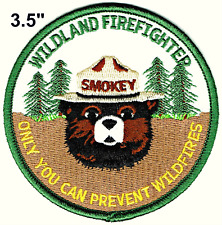 ⫸ Official SMOKEY BEAR WILDLAND FIREFIGHTER Embroidered Patch US Forest Service picture