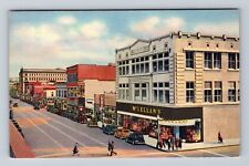 Albuquerque NM-New Mexico, Center of Main Business District, Vintage Postcard picture
