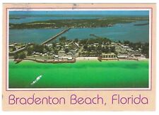 Florida Chrome Postcard Bradenton Beach Bridge Street Fishing Pier Cortez picture