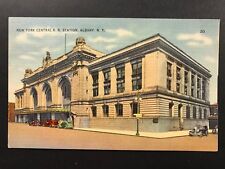 Postcard Albany NY - New York Central Railroad Station picture