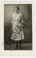 Antique Real Photo Postcard-Young Lady-Myrtle Robinson To Mrs Joe Hines picture