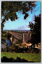 Old Bridge Ft. Leavenworth Kansas Postcard UNPOSTED picture
