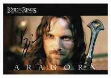 Viggo Mortensen Signed Lord of the Rings Return of the King Aragorn 5x8 Card COA picture