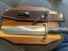 RBH CUSTOM KNIVES ROBERT B HENN BOWIE KNIFE W/WOODEN HANDLE picture