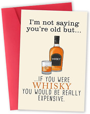 Funny Whiskey Birthday Card for Husband Older, 30Th 40Th 50Th 60Th 70Th 80Th 90T picture