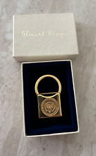 White House Gold Plated Presidential Seal Keychain Ronald Reagan Signature w/Box picture