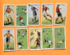 1934 JOHN PLAYER & SONS TOBACCO HINTS ON ASSOCIATION FOOTBALL SOCCER 10 CARD LOT picture