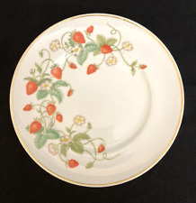 Vtg Avon Strawberry Plate Fine Porcelain Hand Decorated 22K Gold Trim 1978 picture