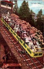 1911 Postcard The Incline Smile Mt. Manitou Scenic Incline Railway Car, Colorado picture
