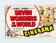 Postcard Seven Wonders of the World Cinerama Music Hall Theatre Detroit Michigan picture