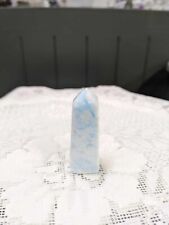 Natural Polished Blue Aragonite Crystal Mini Tower Obelisk picture