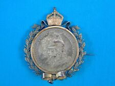 Antique 1901 German Coin Prussia 2 Mark 200 Anniv. Silver Medal Pin Badge picture