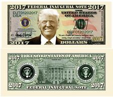 Donald Trump 10 Pack Presidential 2017 Inaugural Collectible Novelty Dollar Bill picture