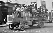 Baseball Team In Truck Omak Washington WA Reprint Postcard picture