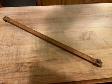 vintage stanley extension ruler brass & wood 2’ long to 4’ long #240 picture