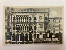 RPPC- Ca’ D’Oro- Venice, Palazzo, Canal, Gondola Italy, Real Photo Postcard picture