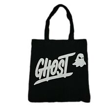 GHOST Black and White Reusable Tote Bag picture