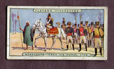1916 JOHN PLAYER & SONS CIGARETTES NAPOLEON TOBACCO CARD #10 LENDS HIS HORSE picture