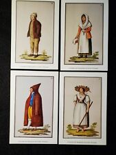 Costumi Marchigiani Postcards - set of 4 - Costumes Senigallia (Italy) picture
