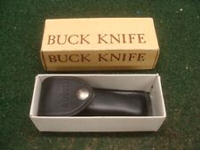 Vintage Buck knife 110 2 dot 4 pin with box and sheath - GOOD SHAPE picture