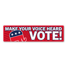 Make Your Voice Heard VOTE Republican Bumper Strip Magnet picture