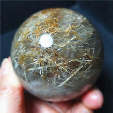 RARE 349G Natural Colorful Brazilian Tourmaline Agate Crystal Ball Healing A3980 picture