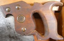 Antique Disston Philada No. 7;  10 TPI Fine Cut Crosscut Handsaw with Large Nib picture