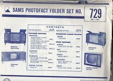 Photofact Television Folder Sams Vintage TV Repair  #729 Dec 1964 GE + picture